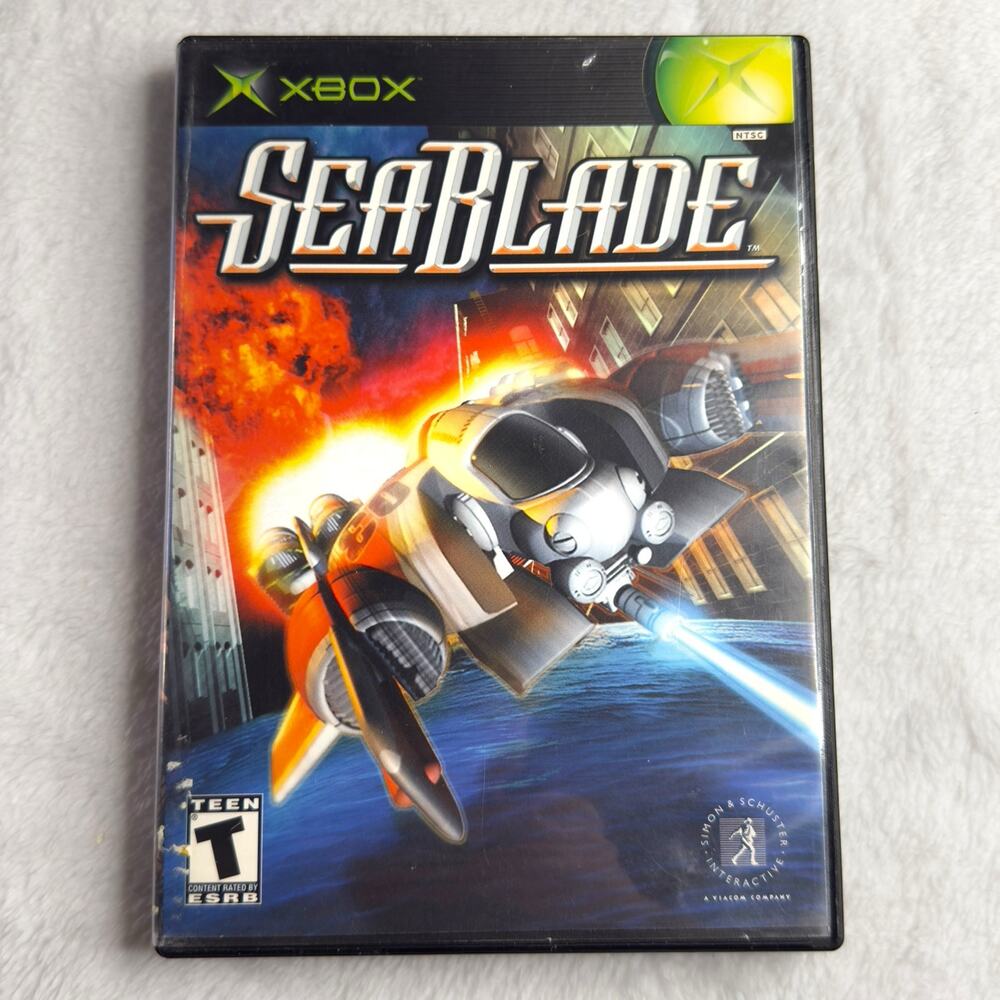 SeaBlade (Microsoft Xbox, 2002) Complete Case, Manual, Disc – Rare Retro Game
